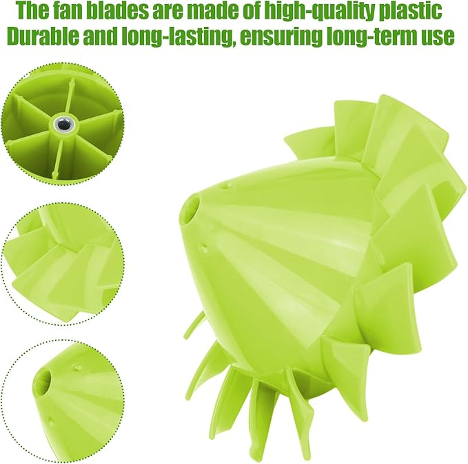 529437004 Blower Fan Blade for Ryobi ONE+ 18V Blower Fan P2108, P21081 and 529437003 529437001 （2 Pack）