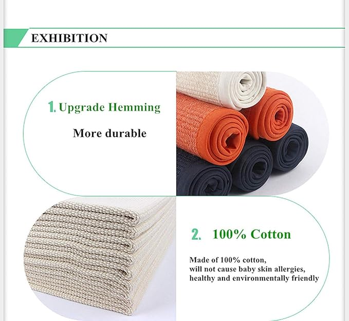 Montessori Mat for Nursery Preschool Kindergarten Soft Baby Play Mat Cotton Working Rug for Toddlers Babies Children Girls, 23.6''×31.5'', Off-White