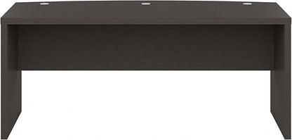 Bush Business Furniture Echo Bow Front Desk, 72W, Charcoal Maple