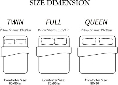 ENJOHOS Space Bedding Comforter Set Full Size for College Boy, 3 Pieces Galaxy Summer Bedding Full, Lightweight Soft Microfiber Universe Blanket Comforter, Dark Blue Comforter for Kid