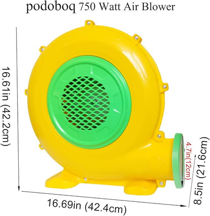 Inflatable Bounce House Blower, Air Blower for Inflatable Castle and Jump Slides, Portable and Powerful Fan Pump Commercial Inflatable Blower, Blower for Bounce House