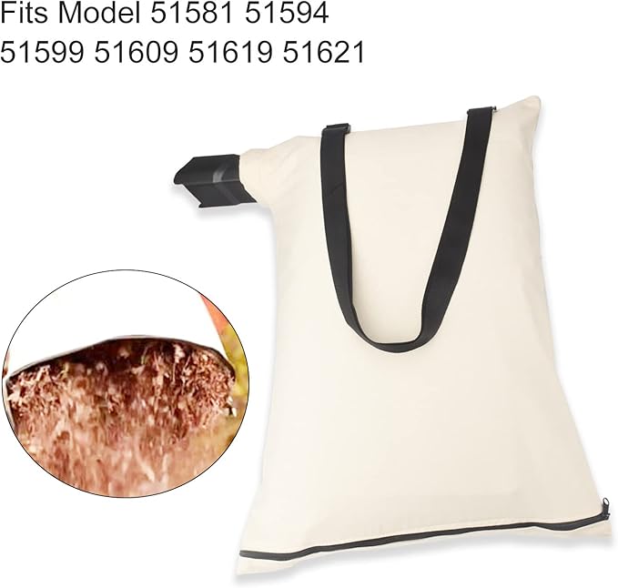 127-7040 Blower Debris Vacuum Bag, Compatible with Toro Leaf Blower 137-2336 108-8994 127-7040, Fits Model 51436 51563 51581 51594 51599 51609 51619 51621