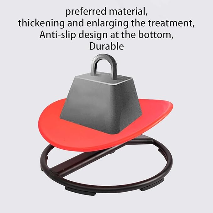 Autism Kids Swivel Chair,Spin Sensory Chair,Kids Spinning Chair,Sit Spin Training Body Coordination,Metal Base Non-Slip Small Desk Chair (Red) …