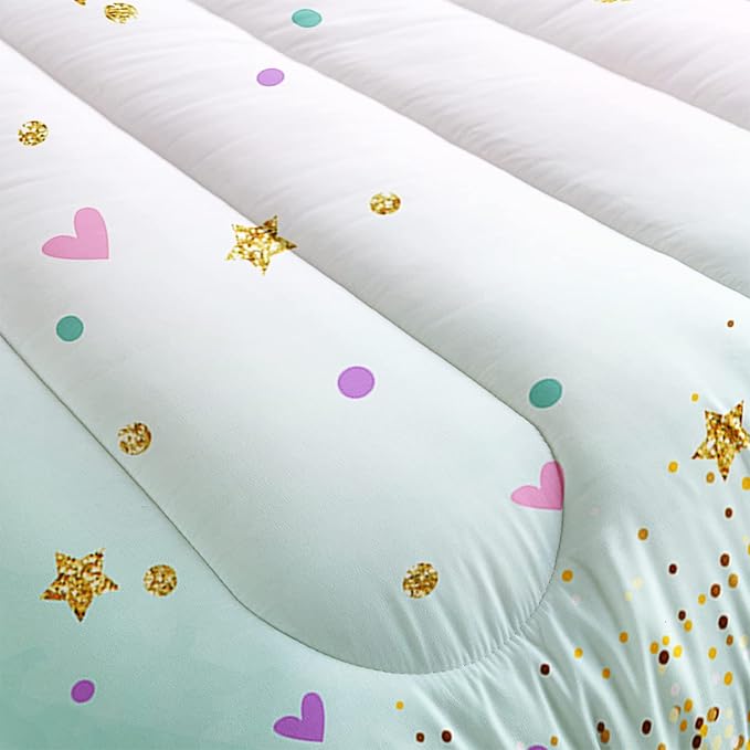 CVHOUSE Butterfly Bedding Set,Butterfly Comforter King,Butterfly Comforter Set for Girls Kids Teens,Butterflies Quilt Set with 1 Comforter and 2 Pillow Cases- 3 Piece