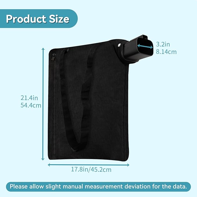 5140125-95 Leaf Blower Vacuum Vac Shoulder Bag Compatible with Black & Decker BV2900 BV3100 12 Amp Vacuum - Leaf Mulcher Bags Leaf Collection Bags Replaces 5140117-99, 2 Pack