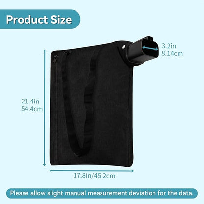 5140125-95 Leaf Blower Vacuum Vac Shoulder Bag Compatible with Black & Decker BV2900 BV3100 12 Amp Vacuum - Leaf Mulcher Bags Leaf Collection Bags Replaces 5140117-99, 2 Pack