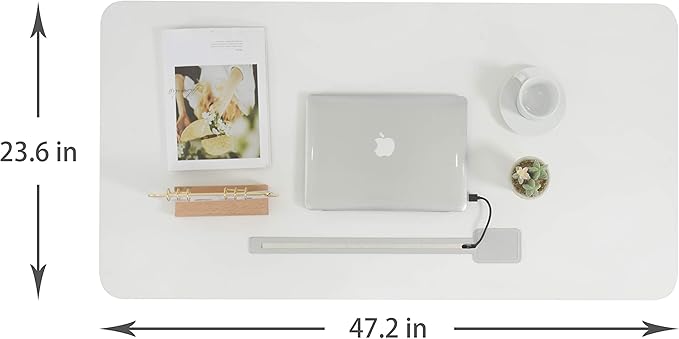 ApexDesk 47" Computer Desk, Modern Simple Style Desk for Home Office, Study Student Writing Desk - White