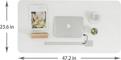 ApexDesk 47" Computer Desk, Modern Simple Style Desk for Home Office, Study Student Writing Desk - White