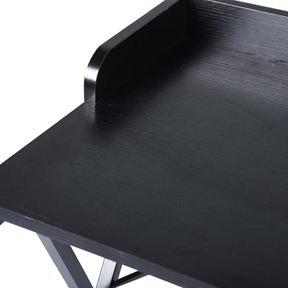 FurnitureR Office Desk, Simple Style Writing Table Computer Study Desk with Baffle, Home Office PC Laptop Table, 47.2 Inches, Black