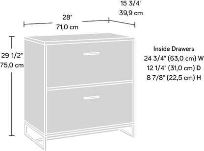 Sauder Tremont Row Lateral File, L: 15.71" x W: 27.95" x H: 29.53", Sindoori Mango