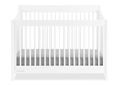 Delta Children Brooks 6-in-1 Convertible Crib - Greenguard Gold Certified, Bianca White