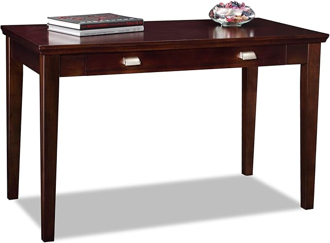 Leick Home 81400 Laptop Computer Writing Desk with Drop Front Keyboard Drawer, Chocolate Cherry