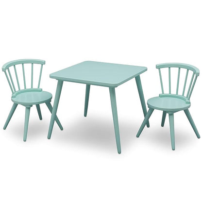 Delta Children Windsor 2 Chair, 3 Piece Set, Aqua