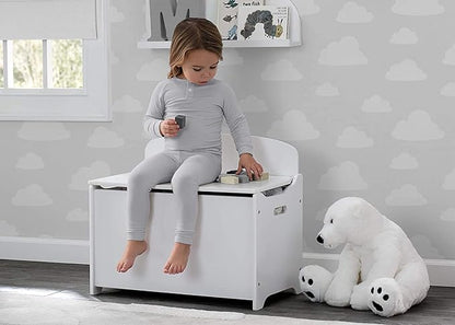 Delta Children MySize Deluxe Toy Box, Bianca White