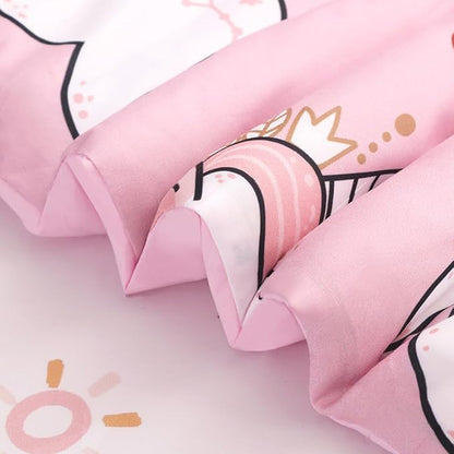 Wajade Kids Pink Unicorn Comforter Set Bed in A Bag Queen Size 7 Piece Cute Unicorn Rainbow Clouds Bedding Set for Girls (1 Comforter, 1 Flat Sheet, 1 Fitted Sheet, 2 Pillowcase and 2 Pillow Sham)