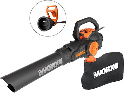 WORX 12 Amp TRIVAC 3-in-1 Electric Leaf Blower/Mulcher/Yard Vacuum - WG512