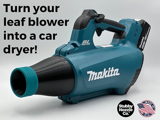 STUBBY Car Drying Nozzle for Makita 18V LXT Leaf Blowers (XBU03Z and DUB184Z)