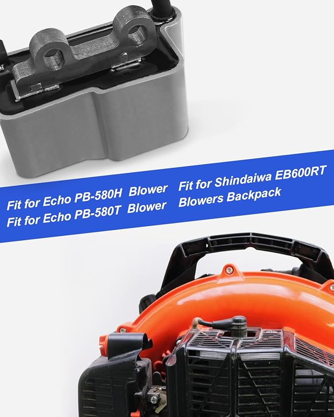 Ignition Coil Fit for Echo Leaf Blowers PB580 PB-580H PB-580T Fit for Shindaiwa EB600RT Replace A411001620 A411001621 A10058 OPPAMA