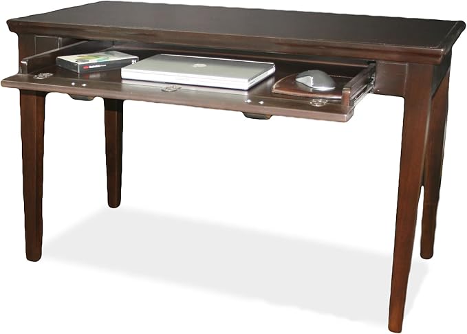 Leick Home 81400 Laptop Computer Writing Desk with Drop Front Keyboard Drawer, Chocolate Cherry