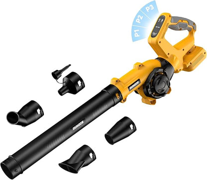 Cordless Leaf Blower for Dewalt 20V Battery, 3 Speed Modes Up to 200MPH, 270° Rotatable Electric Leaf Blower with 4 Blowing Nozzles(No Battery)