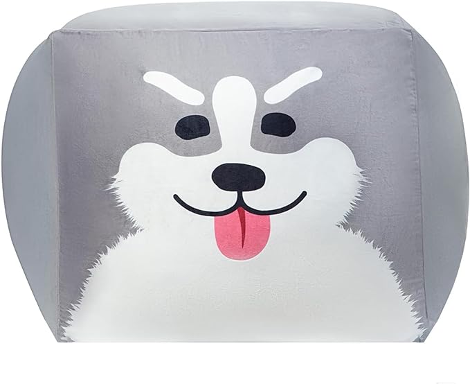 Anzitinlan Bean Bag Chair for Toddler Bedroom, Stuffed Animal Storage, Kids Toy Storage Organizer, Extra Large Size, Velvet Super Soft Cover Only