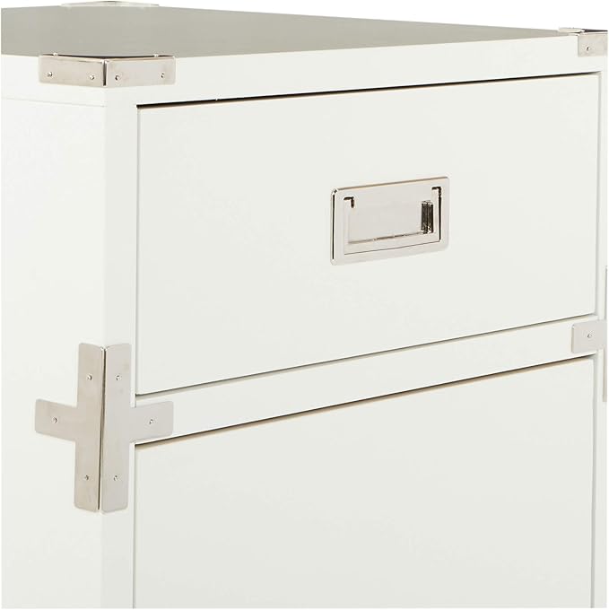 OSP Home Furnishings Wellington 2-Drawer File Cabinet, White