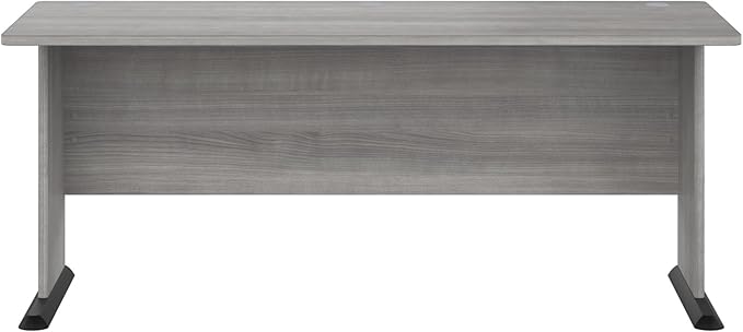 Bush Business Furniture Studio A 72W Computer Desk in Platinum Gray, 6 Foot Gaming and Work Table for Home or Professional Office