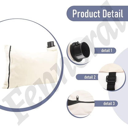 Leaf Blower Vacuum Leaf Bags 610004-01 Compatible with Black & Decker BV-003 BV1000 Fits BV1000 BV1500 BV2000 BV2100 BV2500 BV2500-AR BV2500-B2 BV2500-B2C