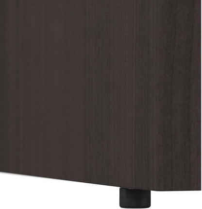 Bush Business Furniture Studio C Bow Front Desk, Computer Table for Home or Professional Office, 72W x 36D, Storm Gray