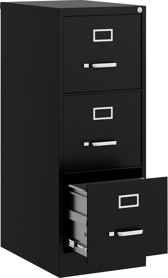 Lorell Fortress Commercial File Cabinet, Black