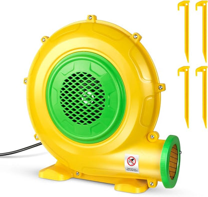 370W 0.5HP Air Blower: Bounce House Blower - Commercial Electric Blower for Inflatables - Work for Bouncy Castle Jump Slides Water slides Inflatable Arch