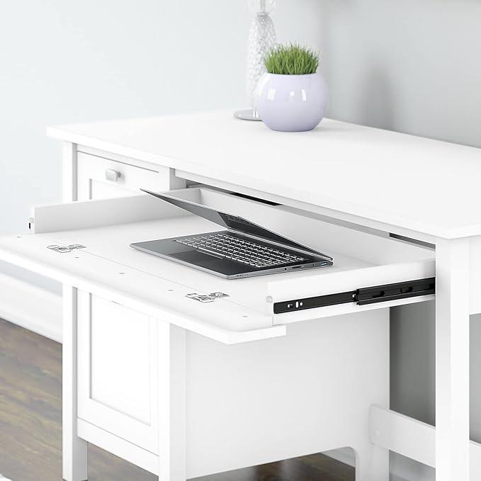 Bush Furniture Computer Desk, Pure White