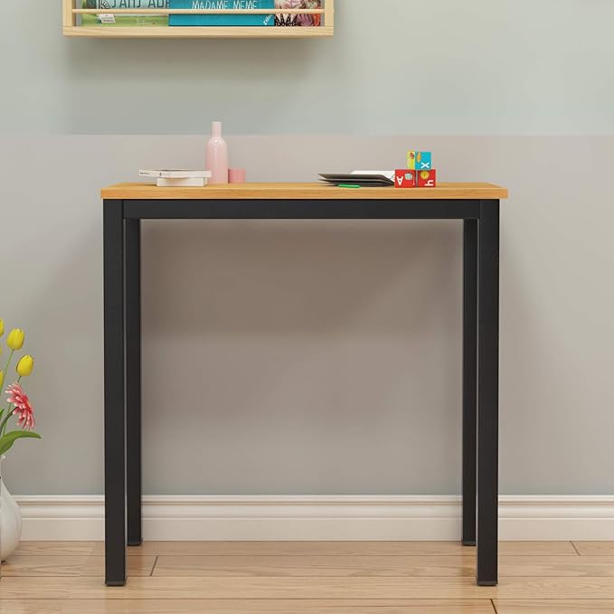 soges 31.5 inches Desk Small Desk Computer Desk Home Office Table Laptop Desk Writing Desk Study Table Computer Workstations Teak GCP2AC3-80TB