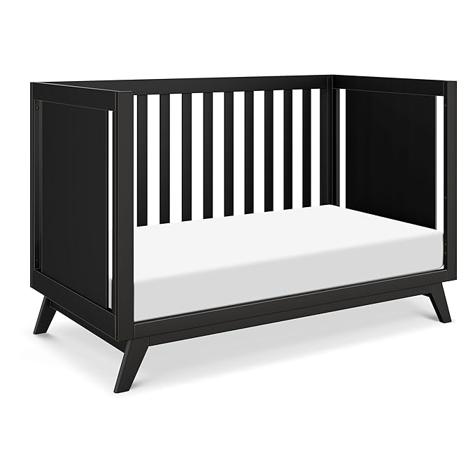 DaVinci Otto 3-in-1 Convertible Crib in Ebony, GREENGUARD Gold Certified