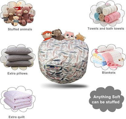 Bean Bag Chair COVER -(NO BEANS) for kids Teens, zipper opening, soft velvet, X-Large (34" leaves)