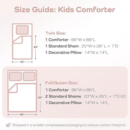 Mi Zone Kids Full Comforter Set, Celestial Metallic Comforter Set Starry Sky, Moon & Sun Comforters, All Seasons Lightweight & Fluffy Comforter Bed Set, 2 Shams, Celia, Full/Queen, Blush/Gold 4 Piece