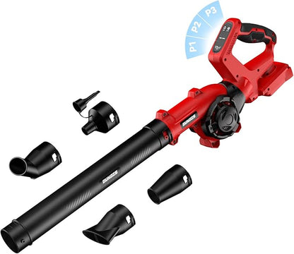 Leaf Blower, Cordless Leaf Blower for Milwaukee M18 Battery, 3 Speed Modes Up to 200MPH, 270° Rotatable Electric Leaf Blower with 4 Blowing Nozzles for Lawn Care and Yard(Battery Not Included)