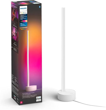 Philips Hue Gradient Signe Table Lamp, Compatible with Alexa & Smart Dimmer Switch with Remote, White - 1 Pack