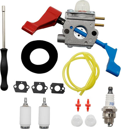 C1U-W12A Carburetor with Air Filter Repower Kit Replacement for Poulan FL1500 FL1500LE Leaf Blower C1U-W12B 530071629