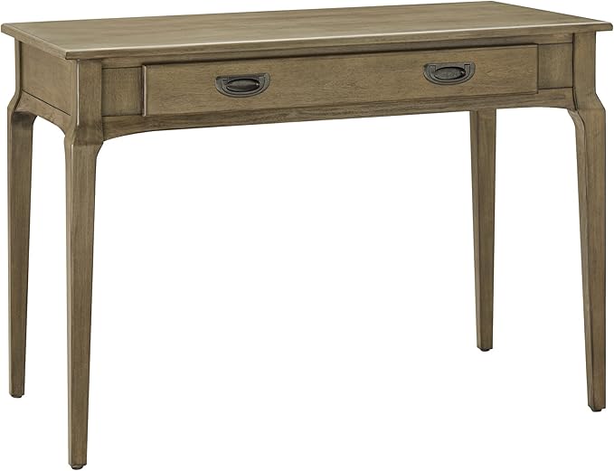 Leick Home 22400-GR Stratus Laptop Computer Desk with Drop Front Keyboard Drawer, Smoke Gray