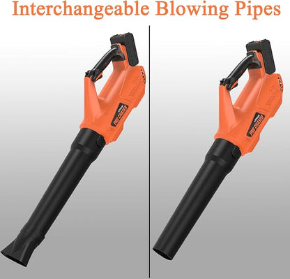 Pro Chaser Battery Powered Cordless Blower - 380 CFM with 2 X 4.0Ah 20V Batteries & Fast Charger, Lightweight Electric Leaf Blowers, 2 Variable Speed, Ideal for Yard, Patio & Sidewalk