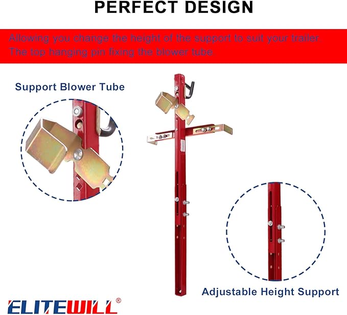 ELITEWILL Trailer Backpack Blower Holder Rack Compatible with Open and Enclosed Lawn Landscape Trailers Trucks - 1 Pack Backpack Blower
