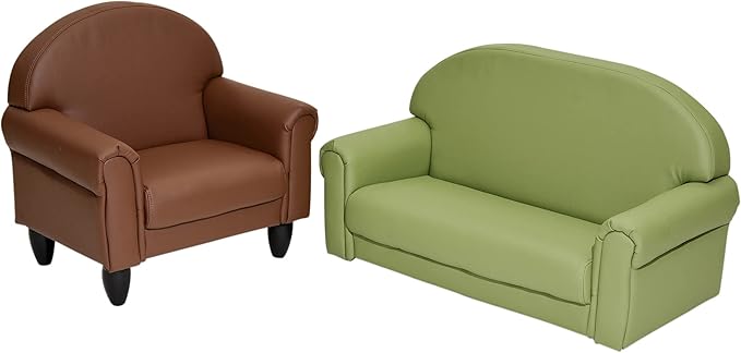 Children's Factory As We Grow Toddler Sofa, Flexible Seating for Daycare or Preschool, Kids Reading Couch, Playroom Furniture, Sage