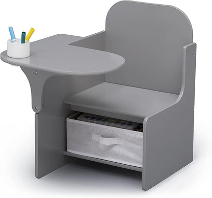 Delta Children MySize Chair Desk With Storage Bin, Grey