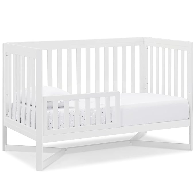 Delta Children Tribeca 4-in-1 Baby Convertible Crib, Bianca White
