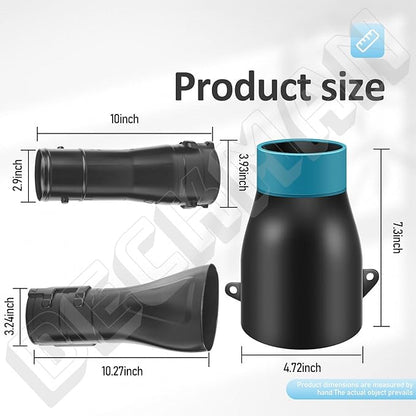 DECKMAN 191L13-5 191B21-6 Blower Nozzle Adapter/197889-6 Flat End Nozzle Attachment/Car Drying Nozzle Compatible with Makita Leaf Blowers XBU03Z XBU03SM1 XBU02Z XBU03 DUB362