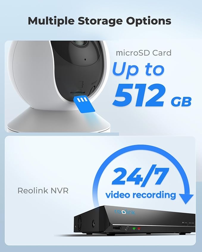 REOLINK E1 Pro Indoor Security Camera, 4MP Plug-in Pet Camera Support 2.4/5 GHz WiFi, 360 Degree Baby/Dog Monitor with Auto Tracking, Person/Pet Detection, Night Vision, 2 Way Audio, Local Storage