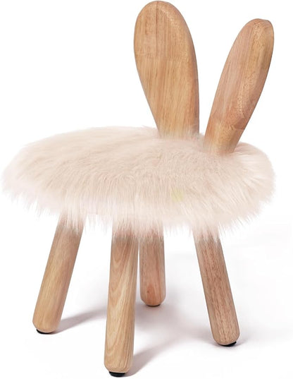 Wooden Toddler Chair Rabbit Stool Suitable for A Variety of Color Rest Stool for Any Room Decoration Game Room Cute Chair