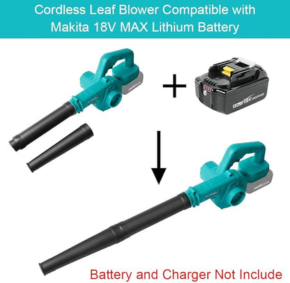 Cordless Leaf Blower for Makita 18V Battery for Lawn Care Leaf Blowing, Car, Corner Dust Clearing(Tool Only,No Battery)