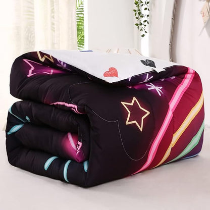 Cute Unicorn Comforter Sets Rainbow Soft Girls Comforter Sets 3pc Pink Flower Girl Unicorn Bedding Sets